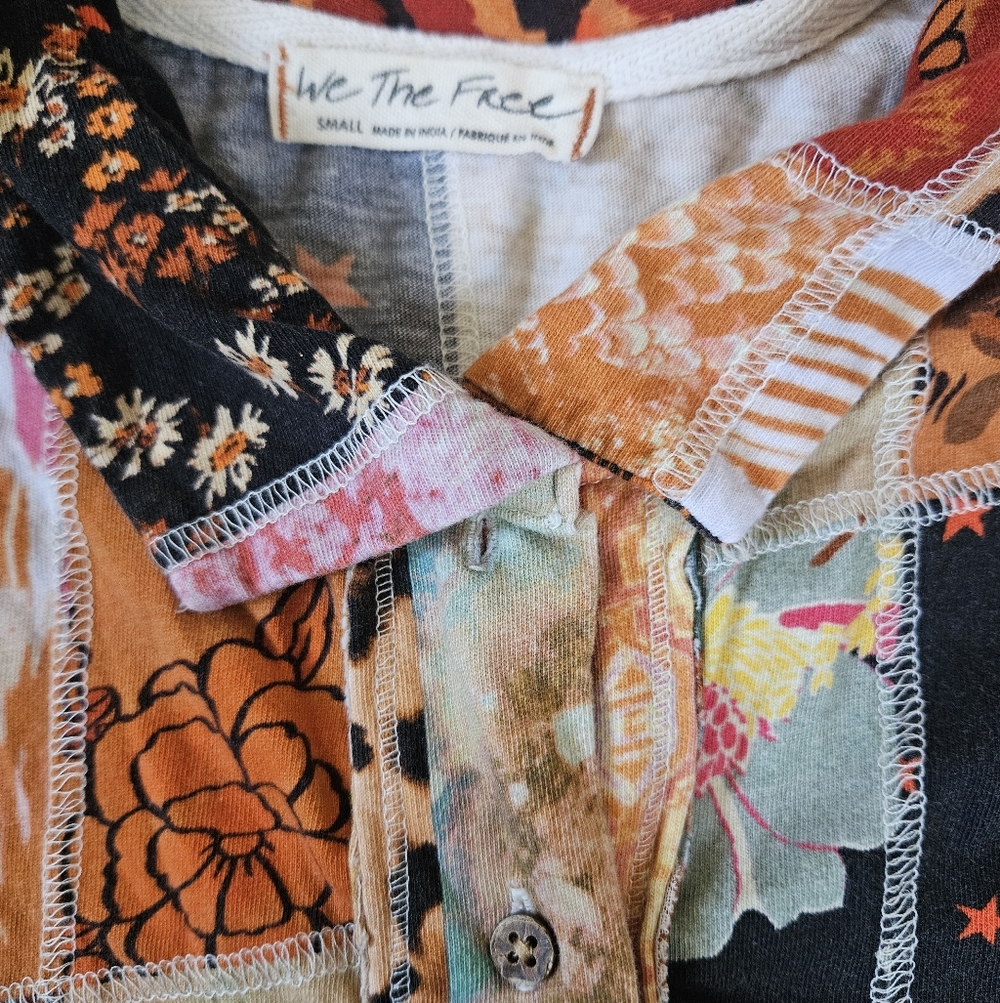 Free People Patchwork Shirt - image 5